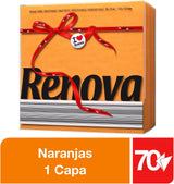 Papírové ubrousky Renova, Red Label Orange - 70 ubrousků