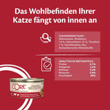 Wellness CORE Signature Selects 8 x 79 g, Mix Hovězí, Kuřecí a Krůtí - Mokré krmivo pro kočky, lahodné nudličky v omáčce, bez obilovin, přírodní, hypoalergenní, s vysokým obsahem bílkovin, s vysokým obsahem masa