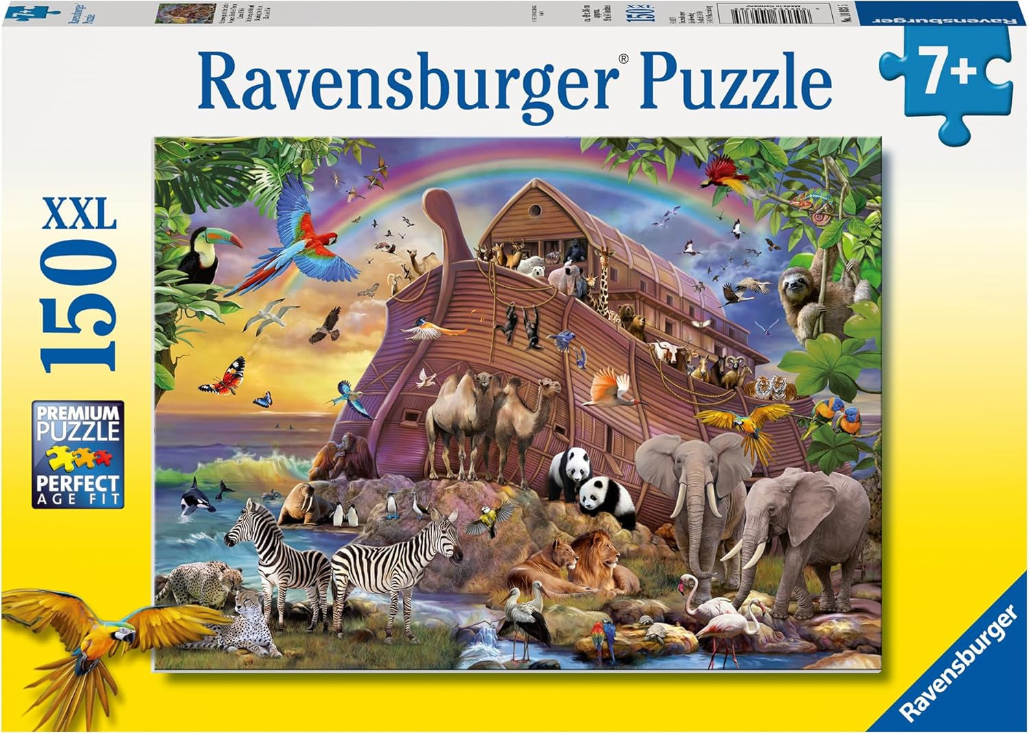 Dětské puzzle Ravensburger - 10038 Unterwegs Mit Der Arche - Puzzle Noemova archa pro děti od 7 let, se 150 dílky ve formátu XXL Puzzle Naty Shop Výchozí název