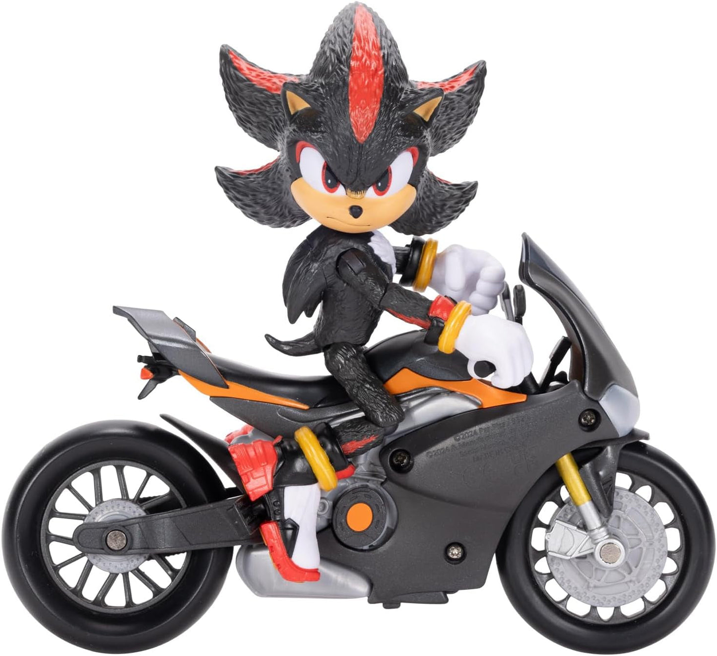 Sonic 3 The Movie Shadow Figure, 15 cm, pohyblivý, včetně Shadow Mobile od Jakks Pacific, Acoustic, Black Akční figurky Naty Shop Výchozí název