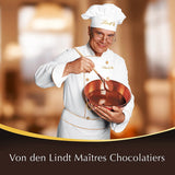 Lindt čokoládové tyčinky z tmavé čokolády LINDOR | 24 čokoládových tyčinek x 37 g | S hladkou, v ústech se rozpouštějící hořkou čokoládovou náplní s 60% kakaa | Čokoládový dárek | Čokoládový dárek | Hromadné balení