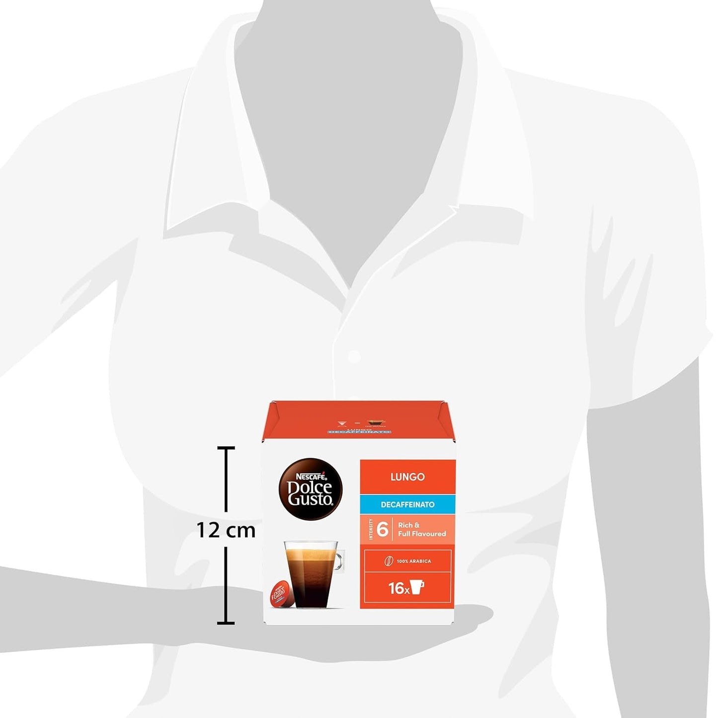 NESCAFÉ DOLCE GUSTO Lungo Decaffeinato kávové kapsle 3er Pack (3 x 16 kapslí)