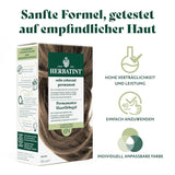 Permanentní gel na barvu vlasů 6N tmavá blond - 170 ml I Bez amoniaku, 100% krytí šedivých vlasů I Testováno na citlivé pokožce, s 8 rostlinnými výtažky Barva na vlasy Naty Shop