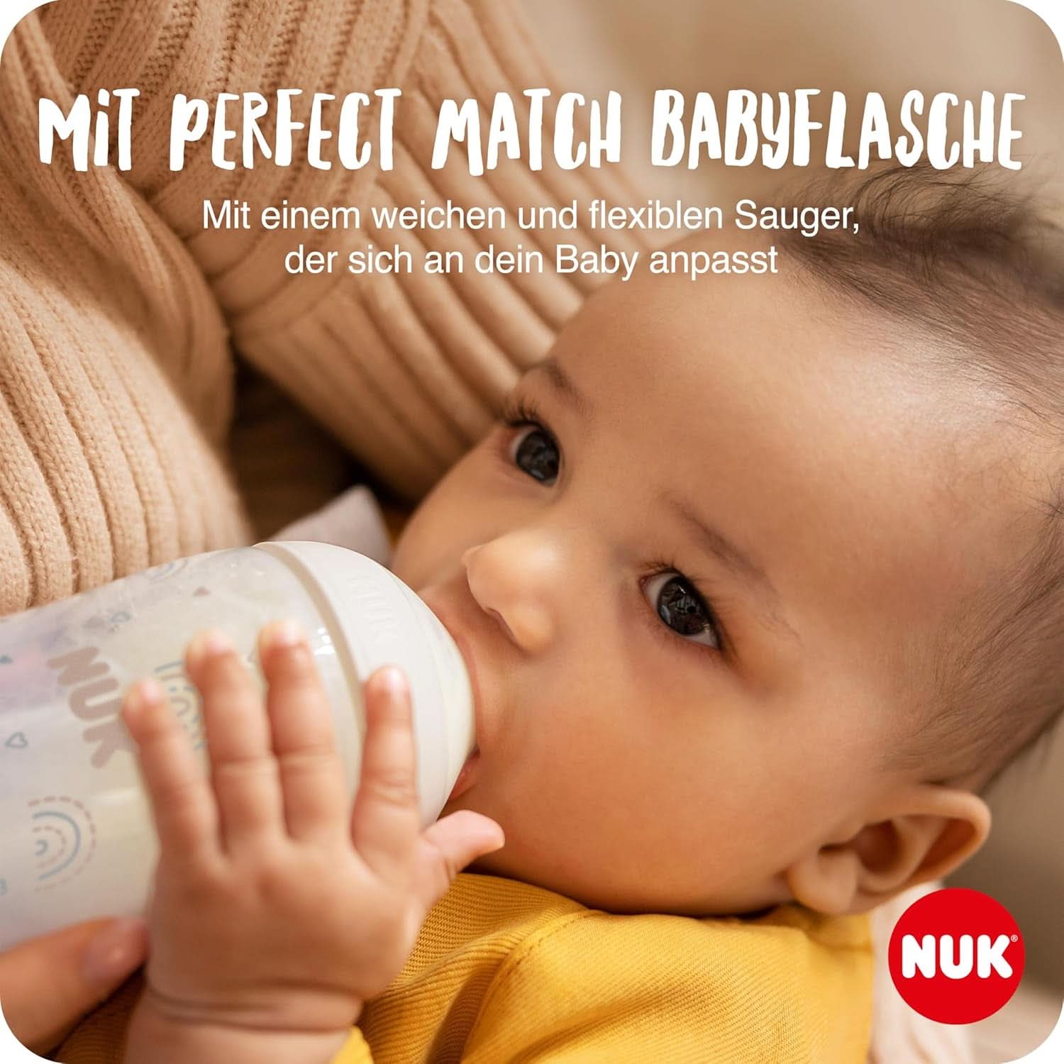 Sada ruční odsávačky mateřského mléka NUK, měkký silikonový polštář, 2 perfektně kombinované lahvičky, 150 ml Příslušenství Potraviny a kojení Bebe Naty Shop