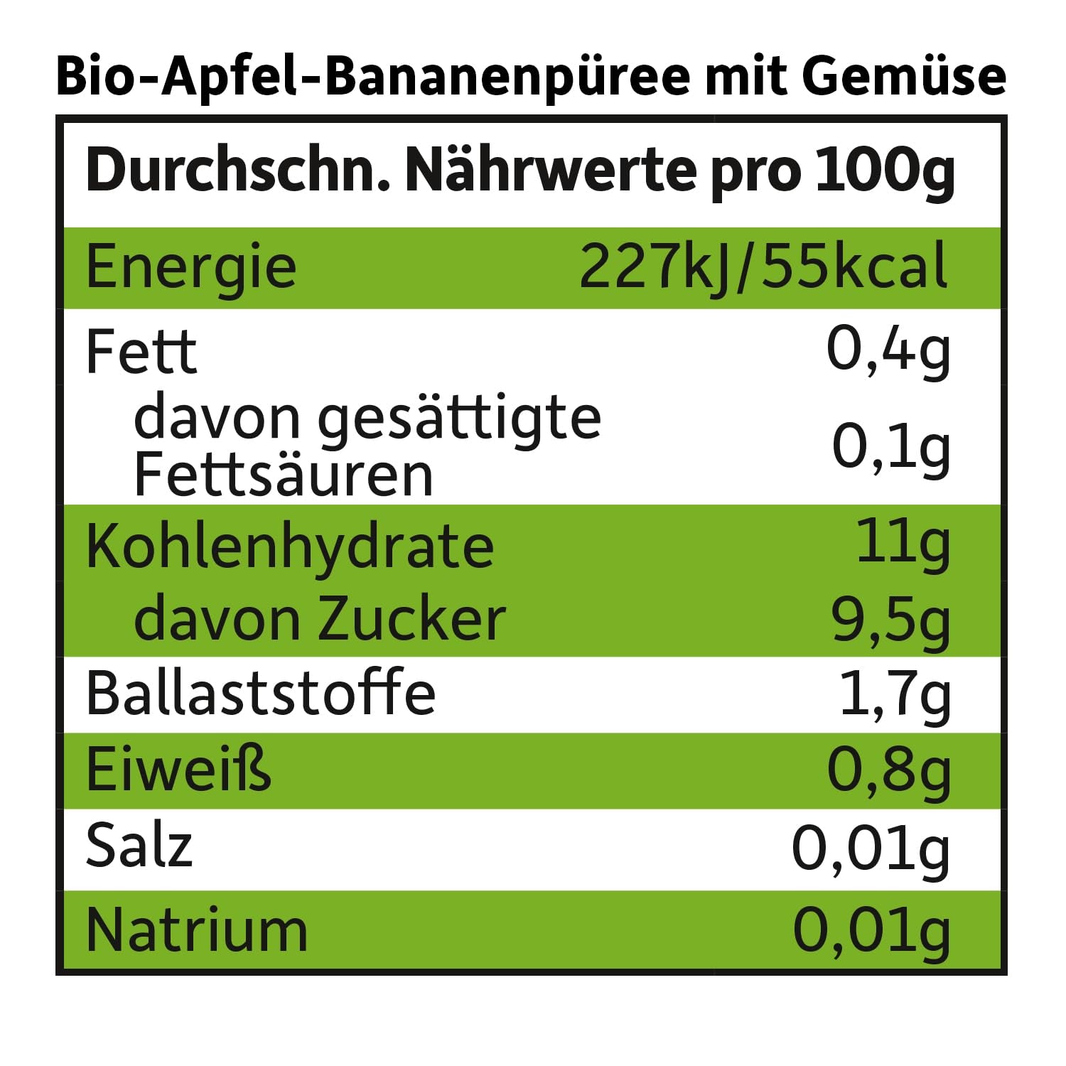 FRECHE FREUNDE Bio lisovatelná ovocná kapsička s jablky, banány, špenátem a okurkou, pyré a zeleninou v lisovatelné kapsičce pro miminka od 6 měsíců, veganská, balení 6 ks (6 x 100 g)