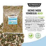Bio Omega Seed Mix 3 kg (směs dýňových, slunečnicových a lněných semínek), směs 3 celých syrových olejnatých semen, bohatá na bílkoviny, vlákninu a omega-3 mastné kyseliny