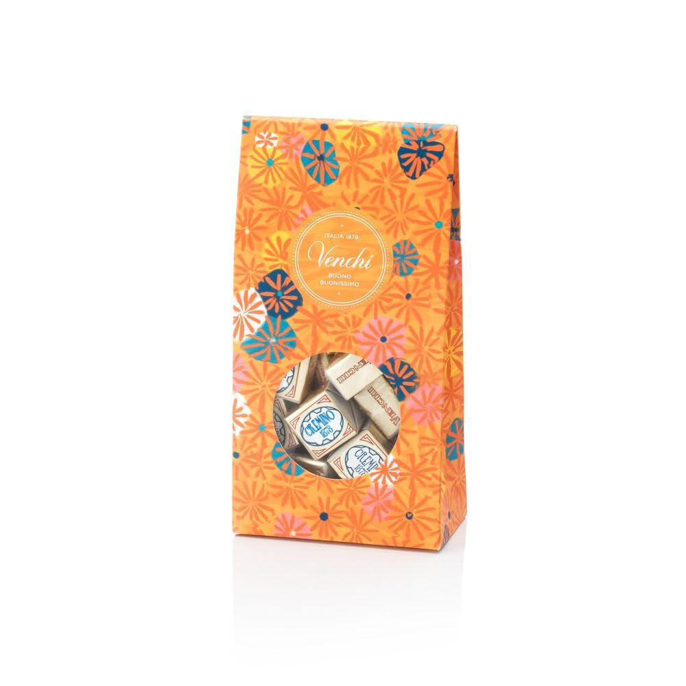 Venchi – Kolekce Murrine – Dárková krabička na čokoládu Cremino 1878, 300 g – S lískovými oříšky CHZO Piemont Forest – Gianduia – Tip na dárek – Bez lepku