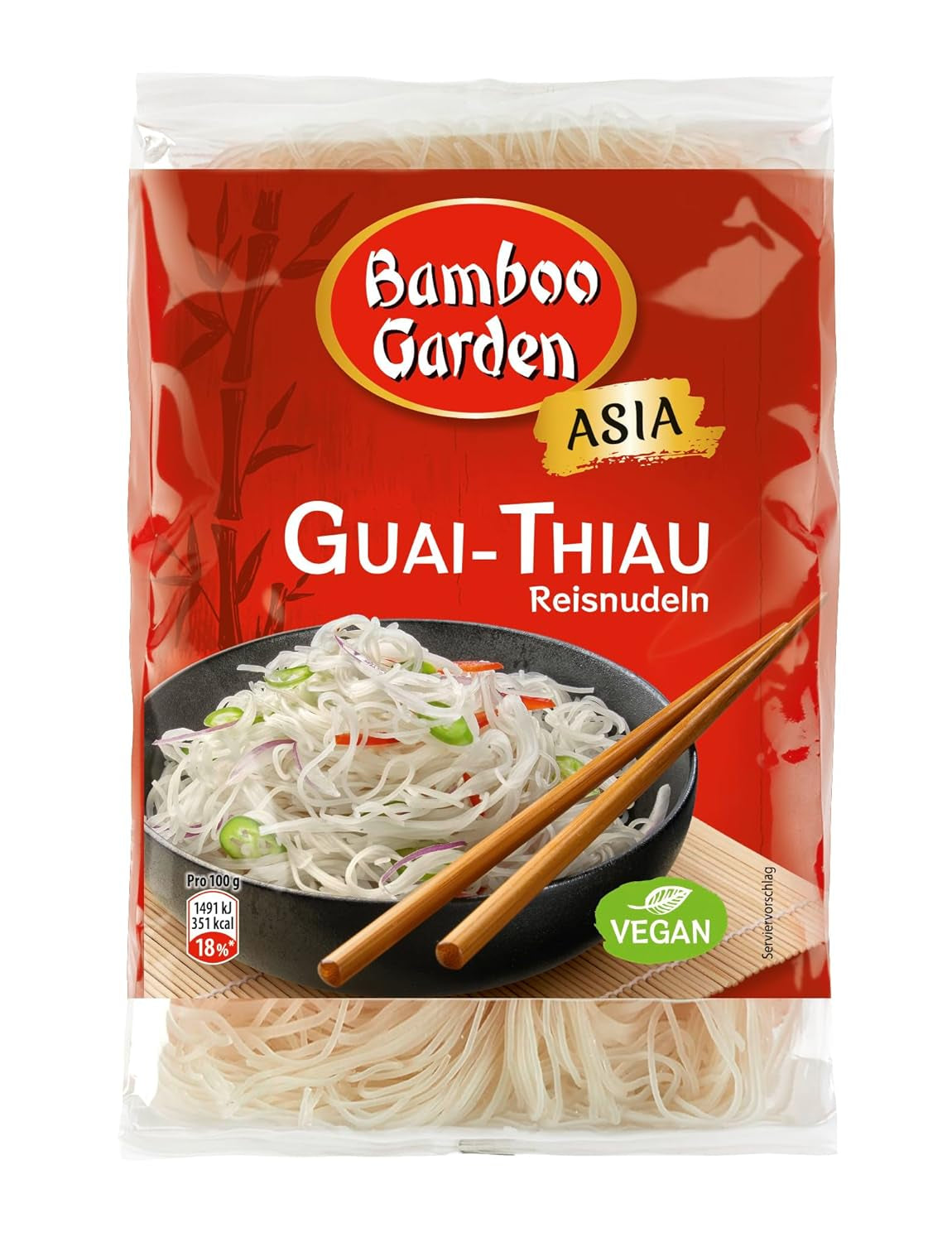 Bamboo Garden Guai Thiau rýžové nudle, 250g (design obalu se může lišit)