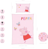 Sada dětského povlečení Peppa Pig, 100 x 135 cm a 40 x 60 cm, bavlna Povlečení - dětské Naty Shop