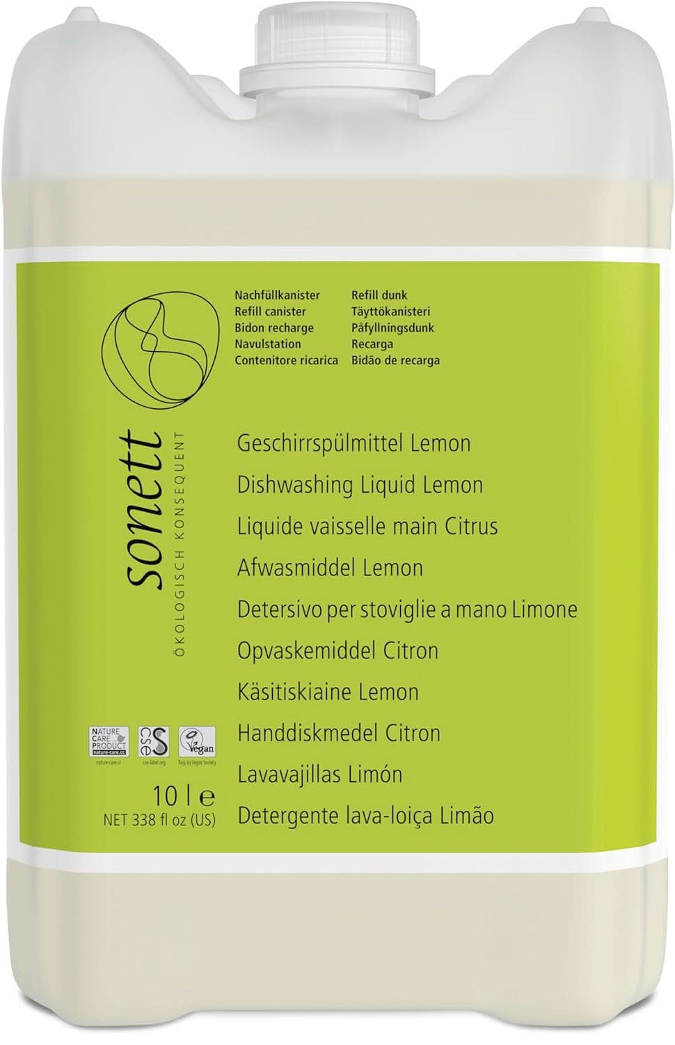 Prostředek na mytí nádobí Sonett Lemon Kitchen Detergents Naty Shop