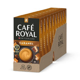 Café Royal Kaffee s karamelovou příchutí – Kaffeekapseln kompatibilní s Nespresso®, krémová, helle Röstung, 100 % Arabica, Rainforest Alliance, 100 Kapseln