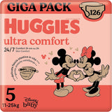 Pleny Huggies Ultra Comfort, velikost 3 (4-9 kg), design Disney, 168 kusů