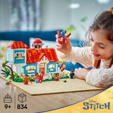 LEGO Ç€ Disney Beach House z "Lilo and Stitch" - Sestavitelná hračka se 6 místnostmi, observatoří, vesmírnou lodí a 5 minifigurkami - dárek k narozeninám pro dívky a chlapce od 9 let a fanoušky 43268 Stavebnice Besuche den LEGO-Store