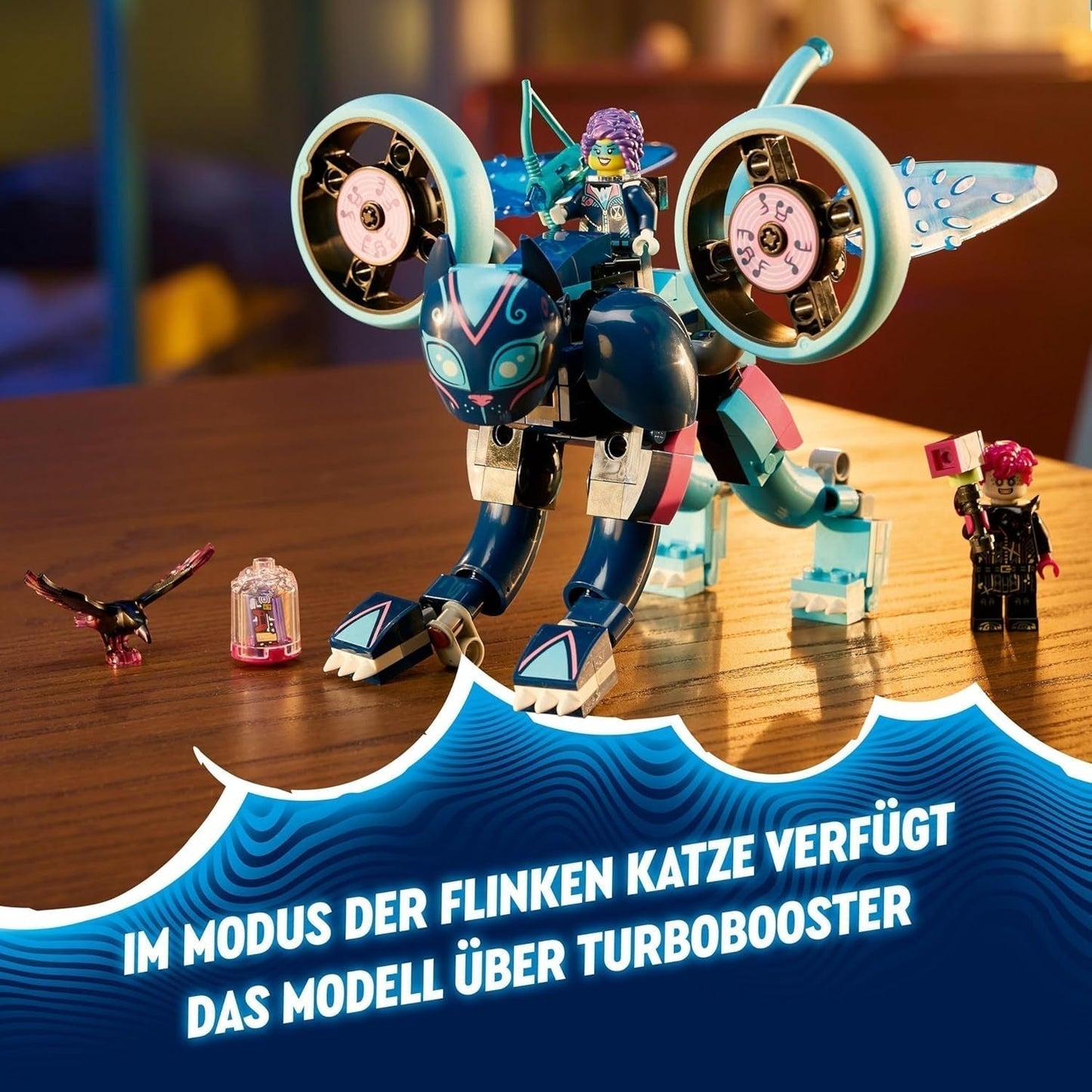 LEGO Dreamzzz Zoey's Cat Motorcycle 2 v 1 dárek pro 7 a více let starý model zvířat Stavebnice Hračka Motocykl Fantasy hrací sada pro chlapce a dívky 71479 Stavebnice Beuche den LEGO-Store
