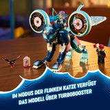 LEGO Dreamzzz Zoey's Cat Motorcycle 2 v 1 dárek pro 7 a více let starý model zvířat Stavebnice Hračka Motocykl Fantasy hrací sada pro chlapce a dívky 71479 Stavebnice Beuche den LEGO-Store