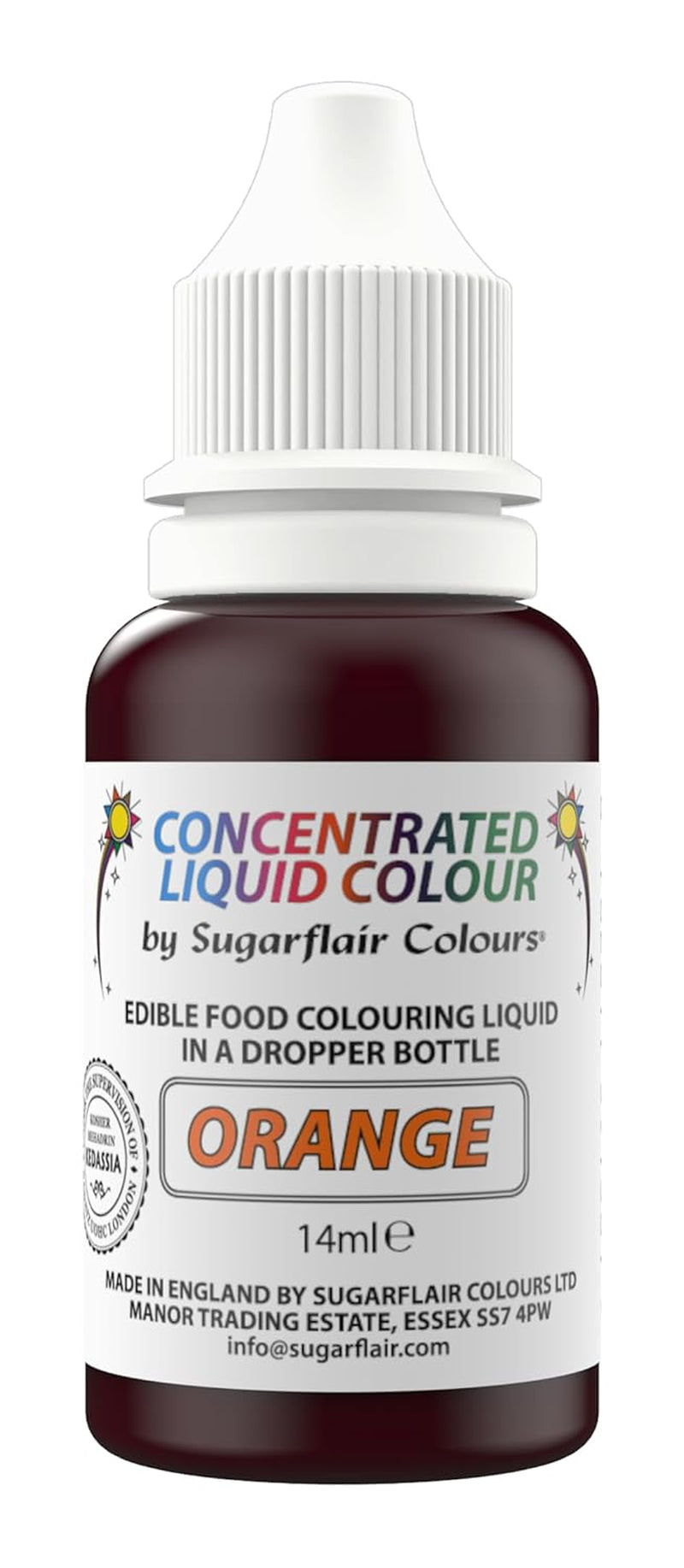 Sugarflair Jedlé tekuté potravinářské barvy Drops Spring Green - Sugarpaste Buttercream Food Color - Airbrushable - 14 ml