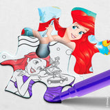 Lisciani - DISNEY Puzzle Ariel - Vytvářejte a vybarvujte scény z vašich oblíbených krabic - od 7 let - VELKÉ PUZZLE s 250 dílky - Podporuje zručnost Puzzle Naty Shop