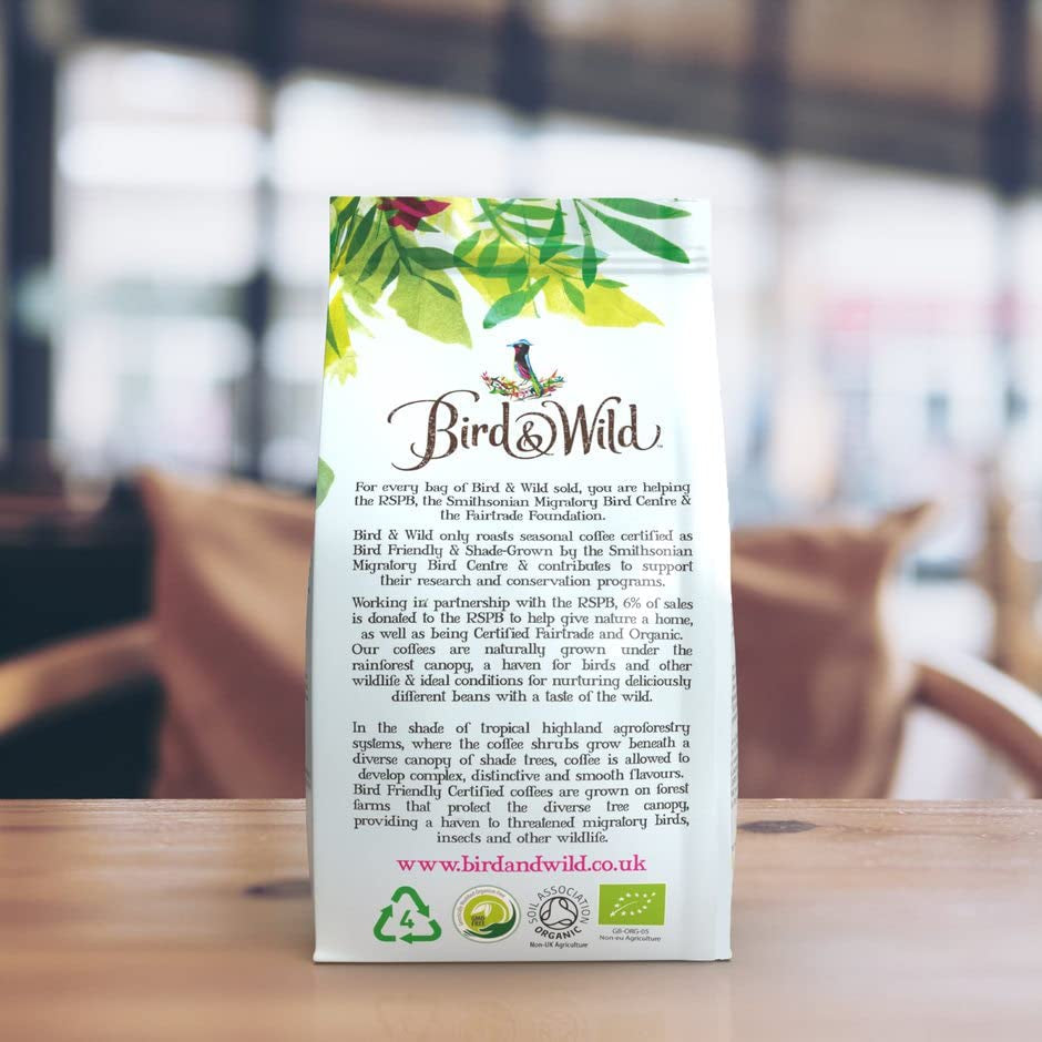 Signature Espresso Blend, Fairtrade, Káva z celých zrn, Bio, Pěstované v odstínu, Ochrana proti ptákům, Čistá hmotnost 200 g