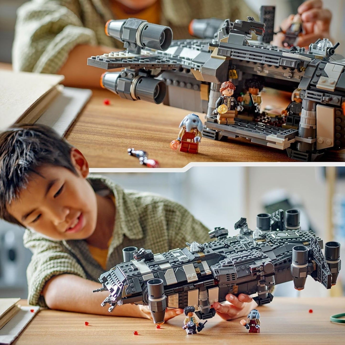 LEGO Star Wars: Skeleton Crew Onyx Cinder, sestavitelná a sběratelská hvězdná loď pro chlapce a dívky s 5 postavami, nápad na dárek pro fanoušky od 10 let 75374 Stavebnice Besuche den LEGO-Store