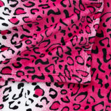 Home Must Haves Queen/King Zebra Žirafa Safari Zvířecí potisk Celoroční super měkká teplá pohovka Throw Deka Velikost postele Růžová Polyester Růžová Leopardí přikrývky a přikrývky Naty Shop