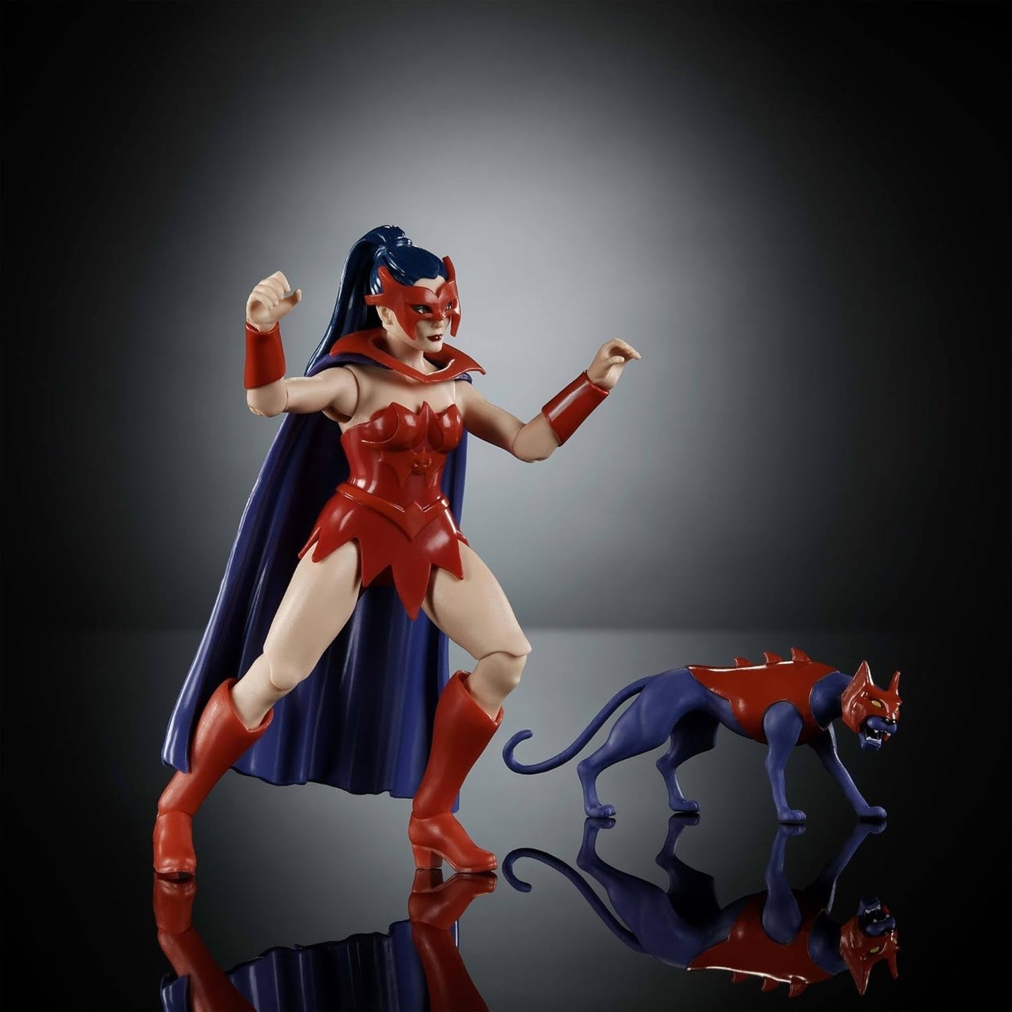 Masters of the Universe Origins Akční figurka Catra z Cartoon Collection, cca. 14 cm vysoký TV seriál z 80. let Heroine Princess of Power Detailní design a příslušenství pro kočky JBM84 Akční figurky Naty Shop