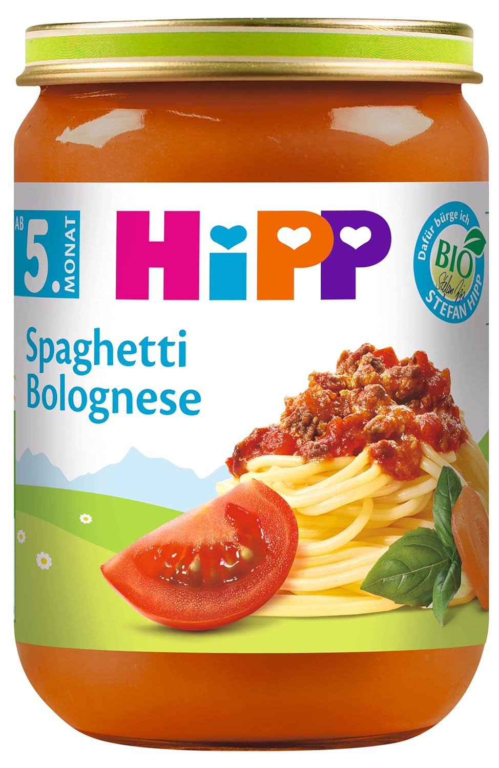 Hipp Spaghetti Bolognese, balení 6 ks (6 x 190 g) - bio