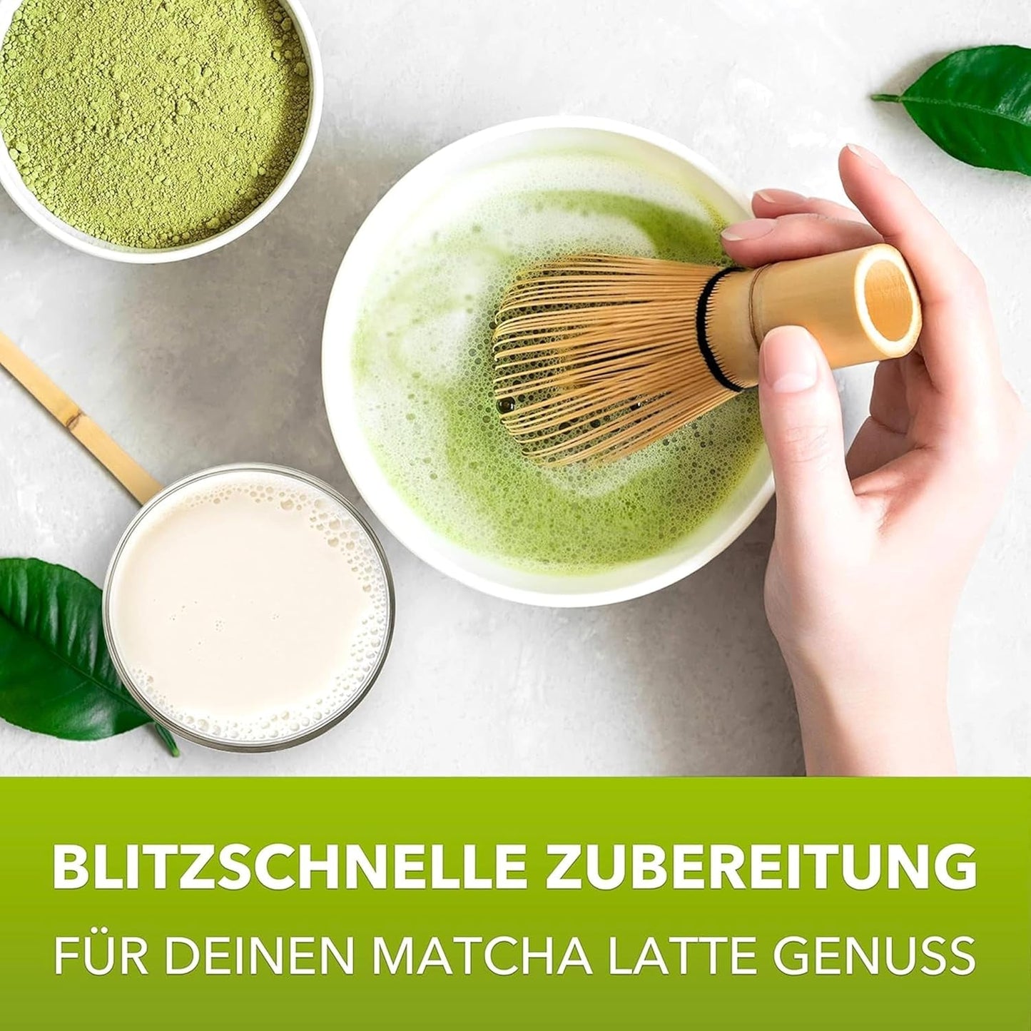 Matchamagic - Bio prášek matcha latte z Japonska s cukrem z kokosových květů pro lahodný čaj