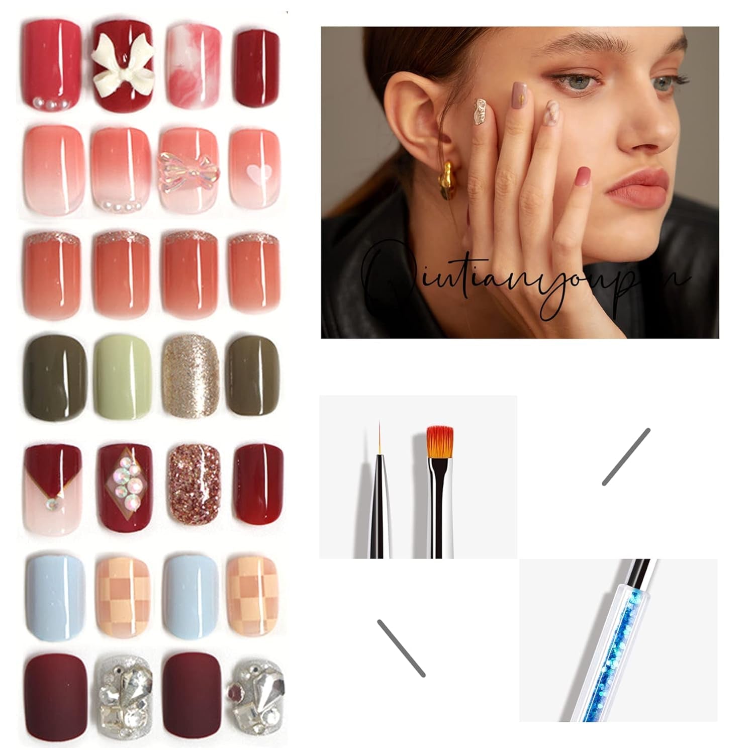 Nagel Art Fineliner Pinsel[5 kusů],Nagel Art Liner Pinsel,Professionel Detail Pinselset,Nagellack Pinsel,Für Nail Art Design Painting Salon,Nageldesign Nagel Fußpflege