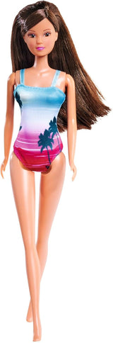 Simba Steffi Love Beach Assorted 2 způsoby, bude odeslána pouze jedna položka Plavky Panenka Hrací panenka 29 cm Věk 3+