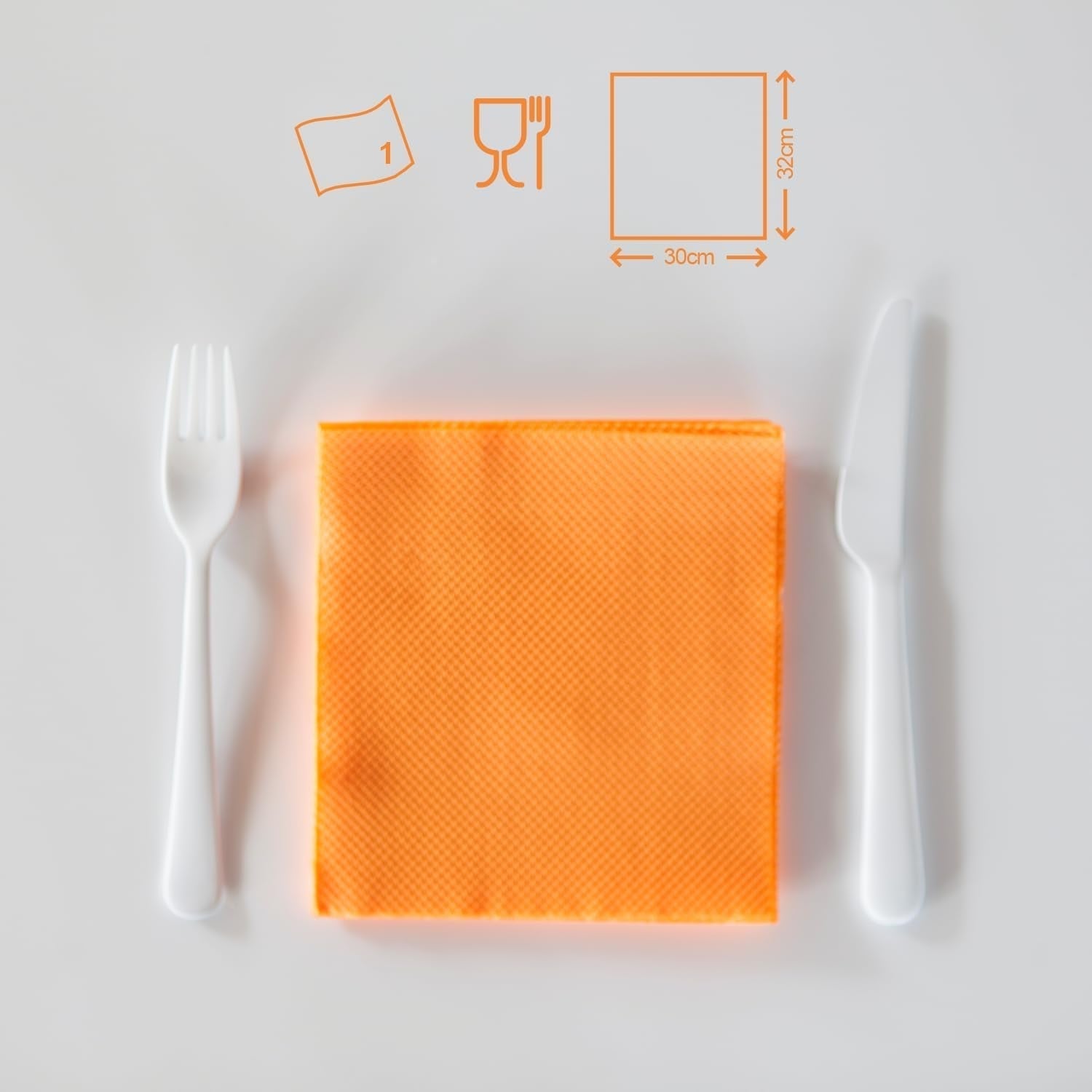 Papírové ubrousky Renova, Red Label Orange - 70 ubrousků