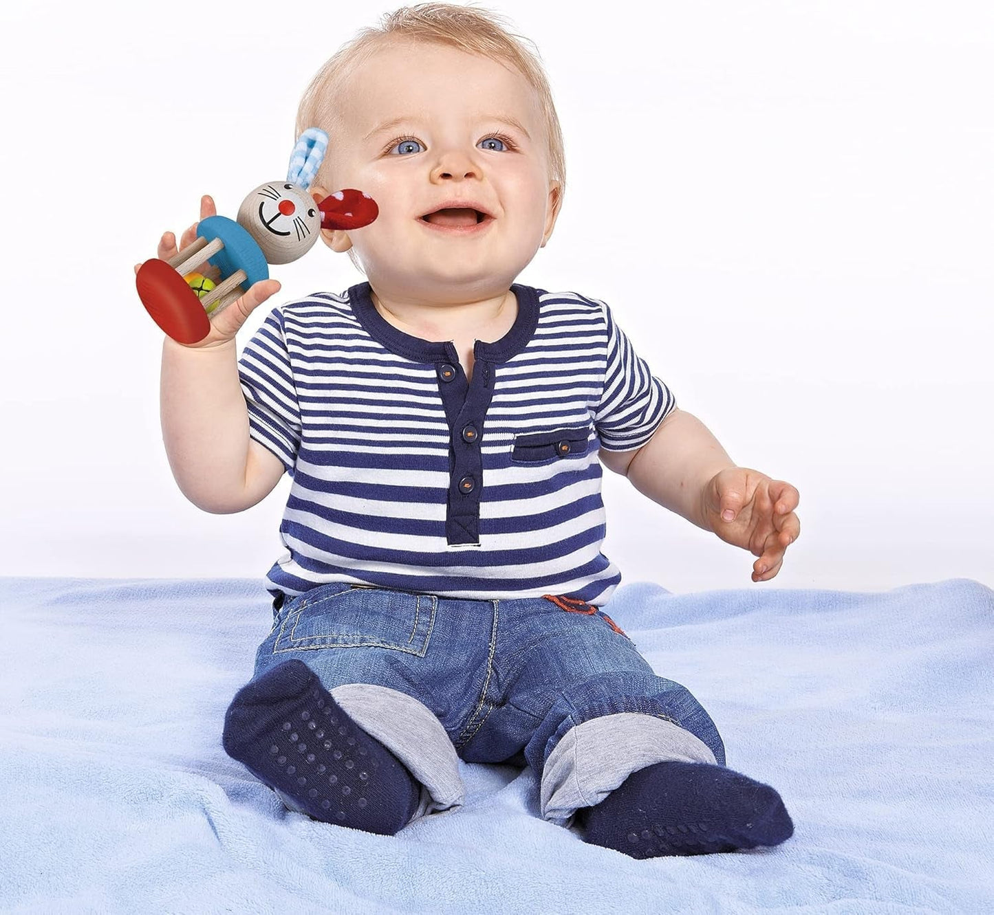 Eichhorn/Heros 100017013 - Chrastítko pro děti, motiv - králík Baby Toys Naty Shop