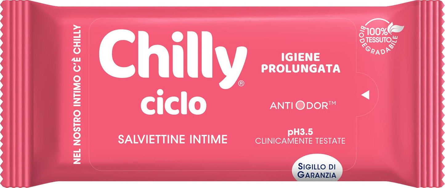 Cyklické čisticí ubrousky, hygienické ubrousky Intima, 100% biologicky odbouratelné, ideální pro domácí venkovní použití, PH 3,5, klinicky testováno, 12 kusů
