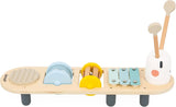 Janod - Hudební skladby Sweet Cocoon - 5 hudebních aktivit pro děti - Raná hudební výchova - Dřevěná hračka FSC - Od 12 měsíců, J04058 Baby Toys Naty Shop