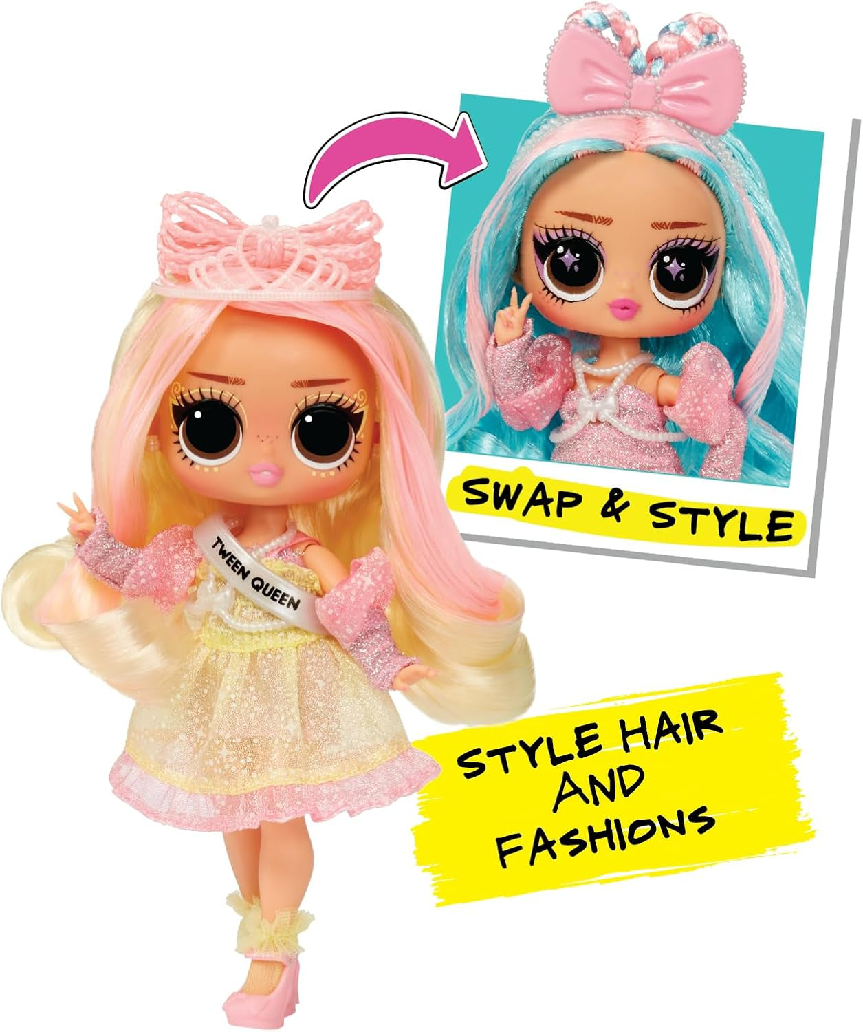 L.O.L. Surprise Tweens Surprise Swap Series - Copánky-2-Waves Winnie - Modepuppe mit mehr als 20 Überraschungen inclusive Styling-Kopf a fantastischer Mode and Accessoires - für Kinder ab 4 Jahren