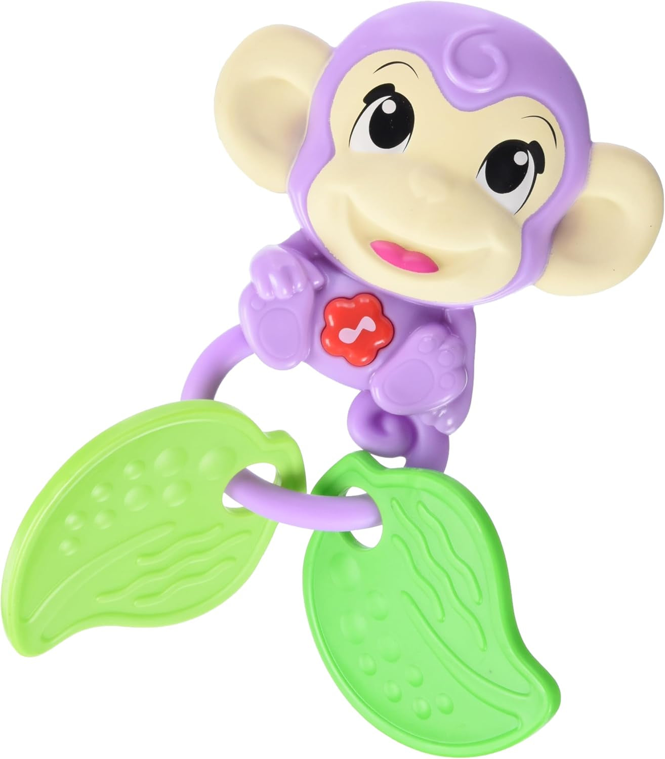Simba 104010192 - ABC opičí hudební chrastítko, 2 smyslové prvky, s hudební funkcí, 17cm, hračka pro děti, od 6 měsíců Jucarii Bebe Naty Shop Výchozí název