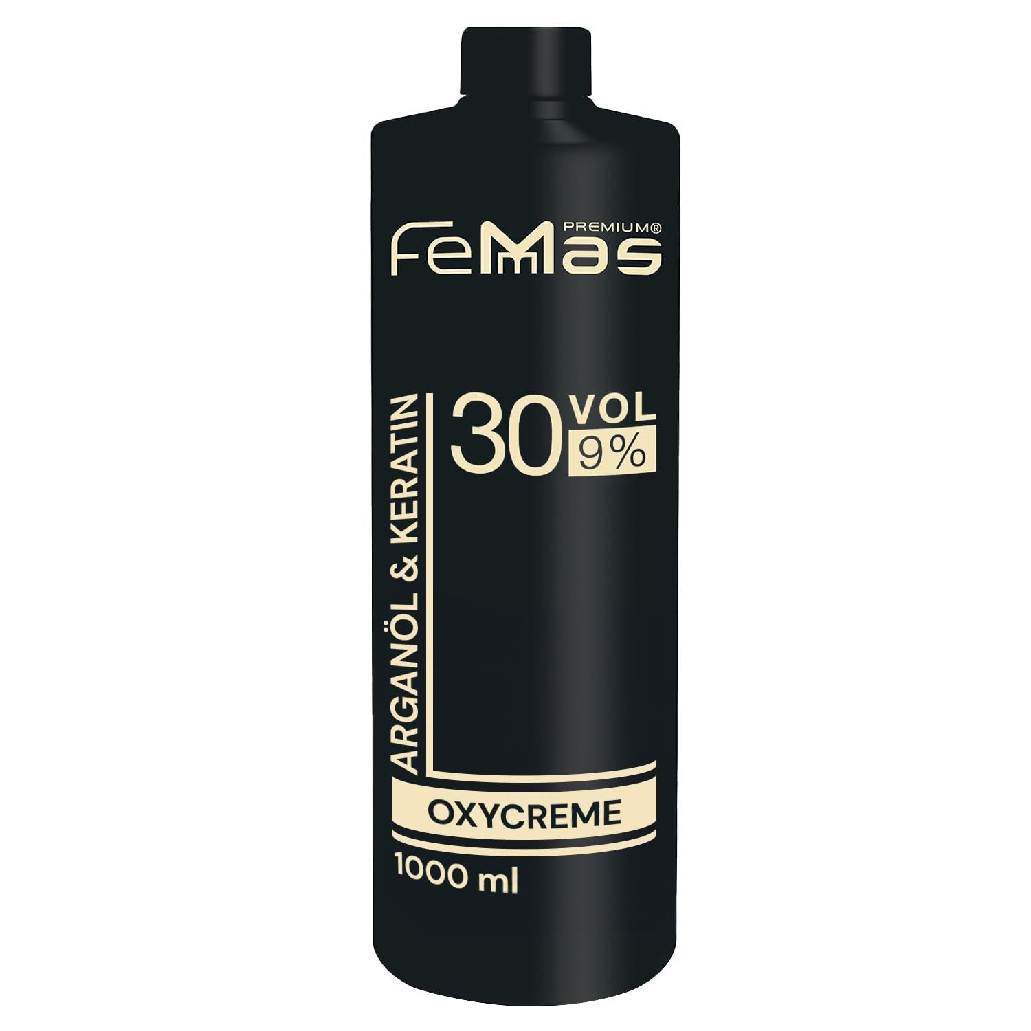 FemMas Oxycreme v 6% 1000 ml I Oxidační činidlo pro barvení a barvení vlasů I Snadná aplikace a optimální fixace I Vývojka pro jednotné výsledky v salonní kvalitě I Vývojka na barvení vlasů Barva na vlasy Naty Shop 9 1 litr (1 balení)