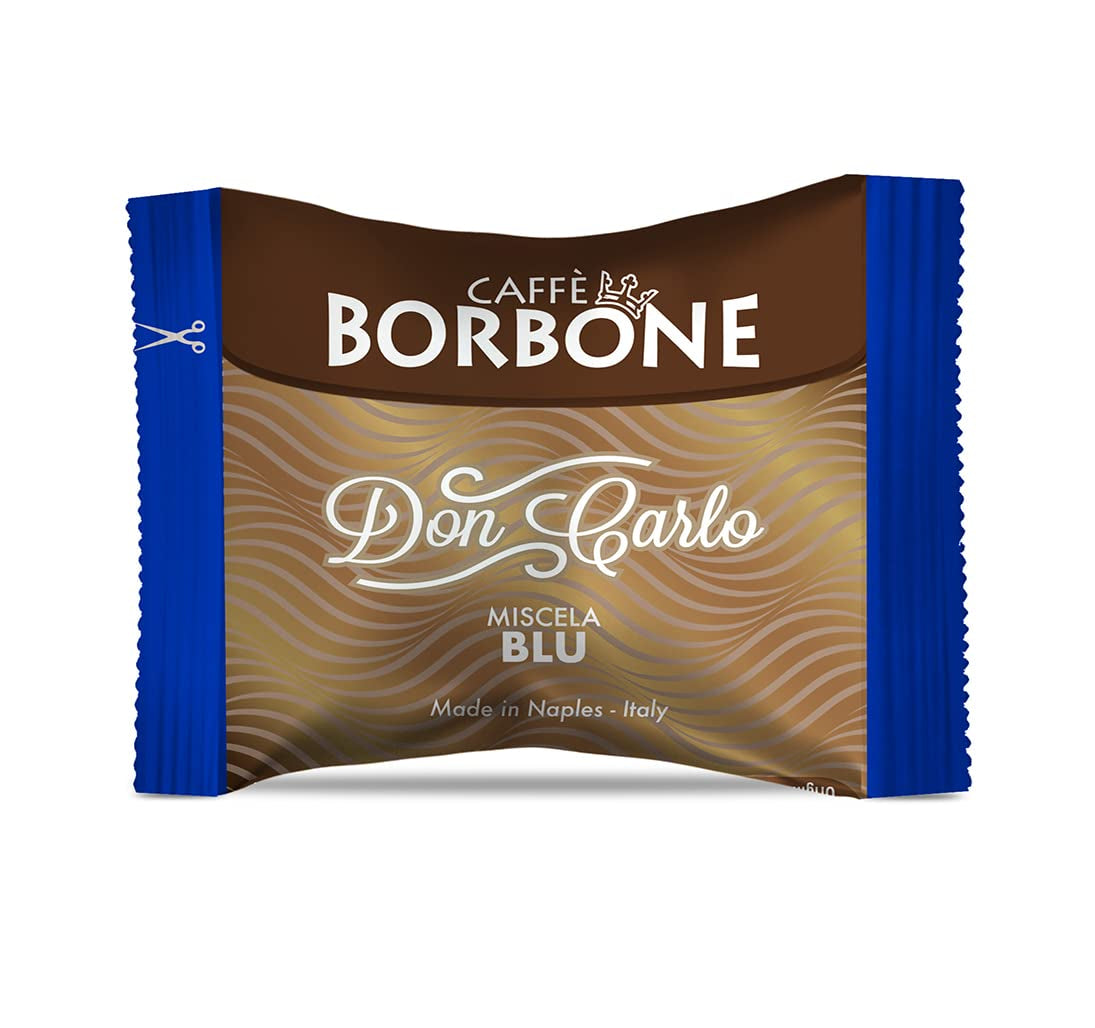 Caffè Borbone Don Carlo Blaue Blend - 50 Kapseln - Kompatibilní s Lavazza®* A Modo Mio®* Haushalts-Espressomaschinen