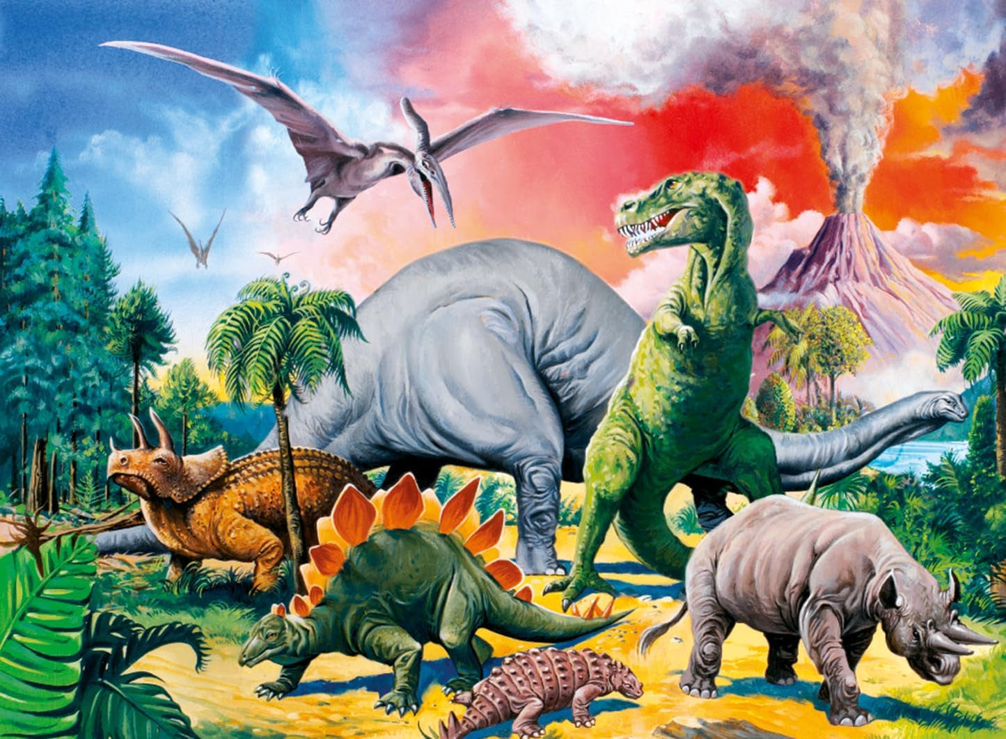 Puzzle Ravensburger pro děti - 10957 Mezi dinosaury - Dino puzzle pro děti od 6 let, se 100 dílky ve formátu XXL Puzzle Naty Shop