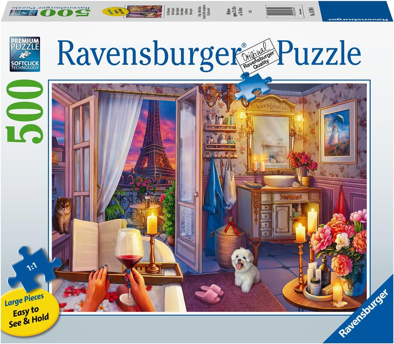 Puzzle Ravensburger - ve vaně - 500dílné puzzle ve zlaté edici Naty Shop Výchozí název