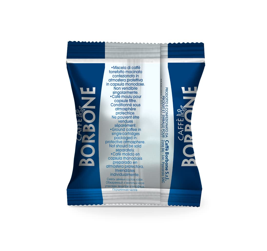 Caffè Borbone Kaffee Kapseln Respresso, Blaue Mischung, 100 stück & Kaffee Kapseln Respresso, Entkofeinierte Dek Mischung – 100 stück – Kompatibilní s Häuslichen Kaffeemaschinen Nespresso®*