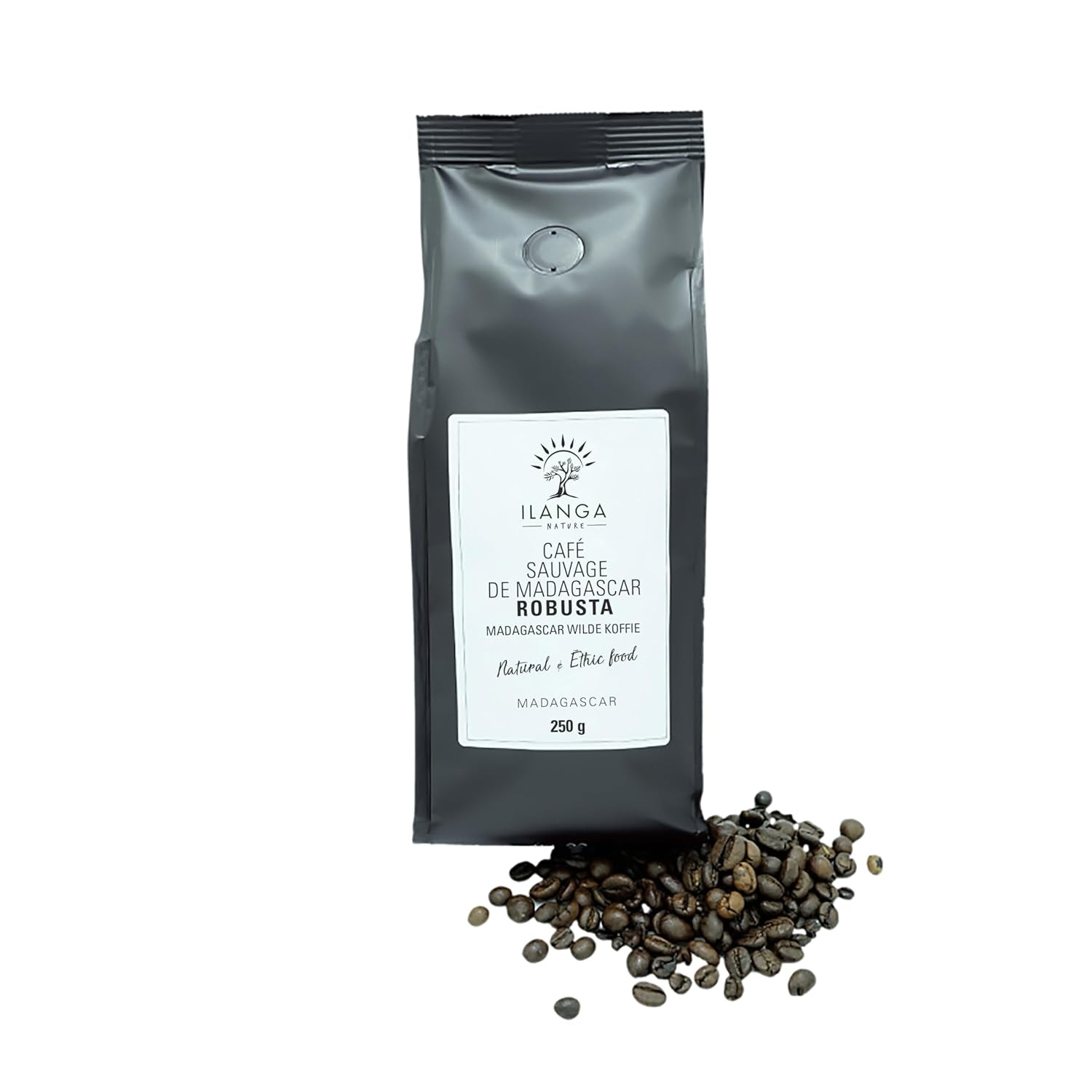 Ilanga Nature - Káva Robusta - Fazole 250 g - Madagaskar