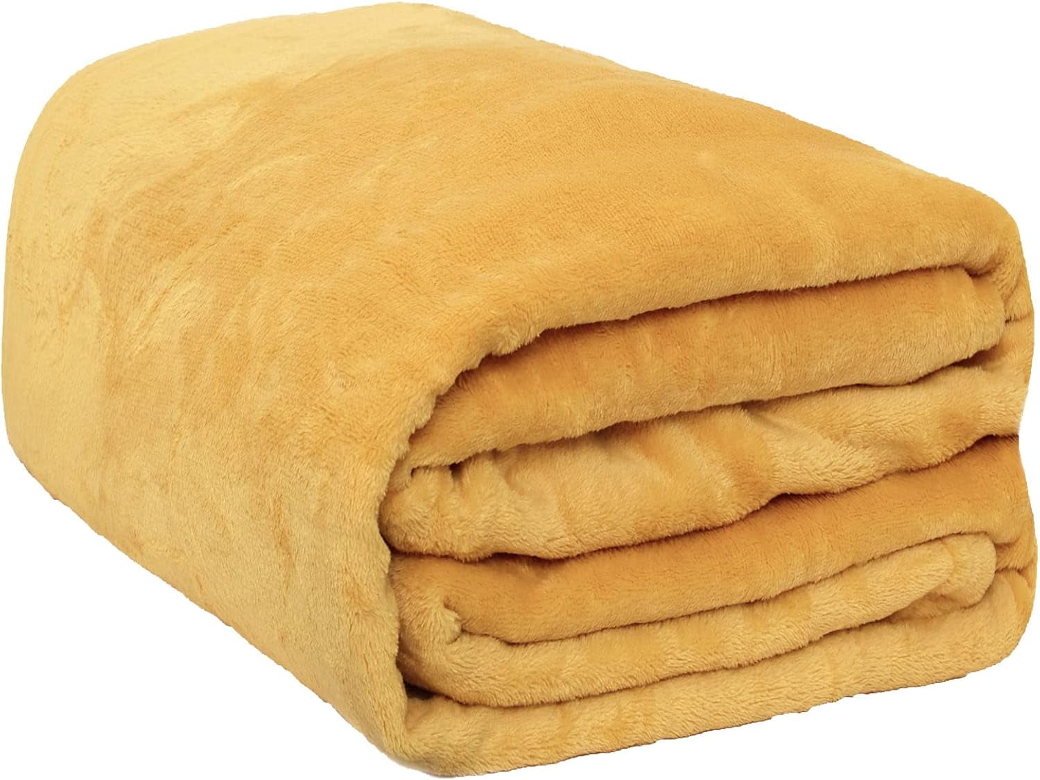 Brentford's Ultra Soft Fleece přehoz, stříbrně šedý, velký dvojitý - 150 X 200 cm Postele a přikrývky Beuche den Brentfords-Store Okrově žlutá 120 X 150 cm