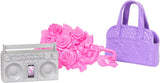 Barbie Ballettstudio Set se 2 loutkama a 9 koulemi, blondýnka a brunetka Balerína-Modepuppen s aussietzem Outfit and zum Tanzmotto passten Teilen, HXC37, [Multicolor]
