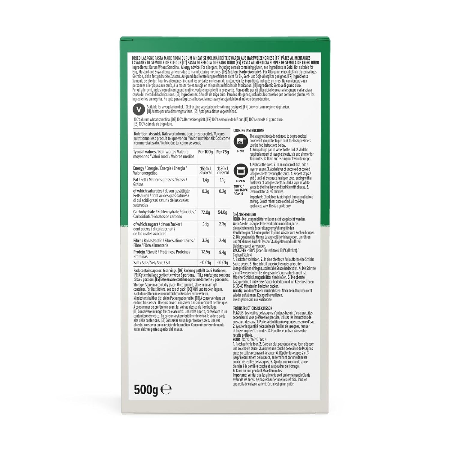 Lasagne listy z Amazonu, 500g