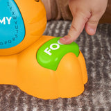 Fisher-Price vzdělávací hračka pro miminka a batolata, Beat Bande Učící se a tančící Tiger Justin se zvuky a světly pro miminka od 9 měsíců, italská verze, HYL04 Hračky pro miminka Naty Shop