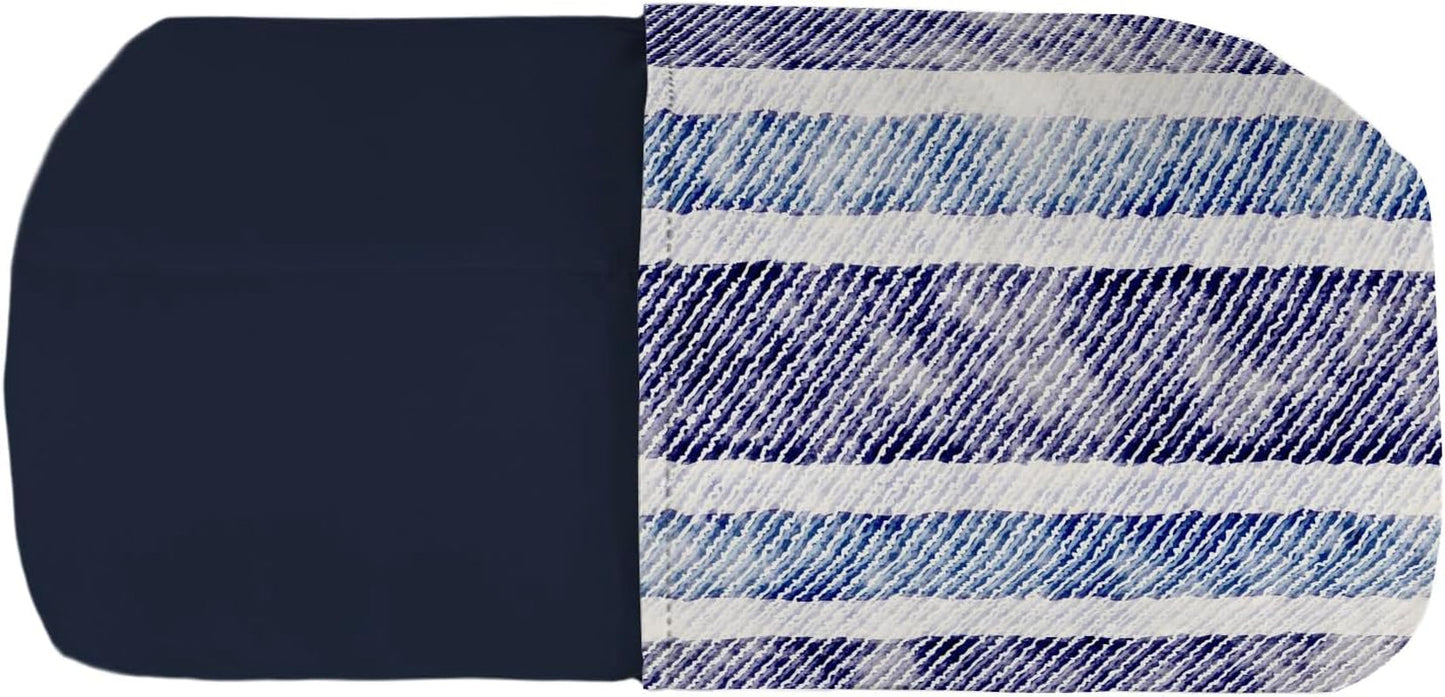 Základní letní deka, mikrovlákno, džínové pruhy, 200X240Cm Přikrývky a přikrývky Naty Shop