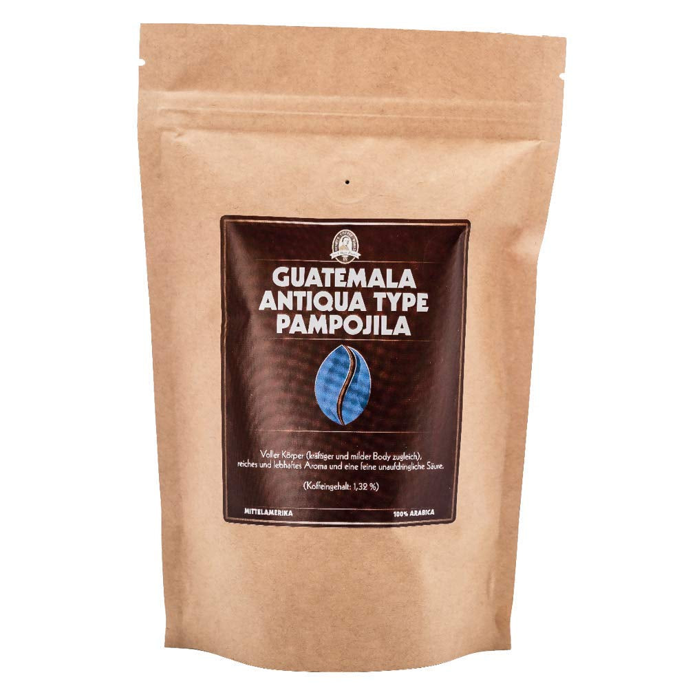 Henry's Kaffee - Guatemala Antiqua Typ Pampojila 1000g - lebhafte Aroma - unaufdringliche Säure - erlesene Qualität - Handwerklich in Deutschland geröstet - Kaffeebohnen direkt vom Bauern