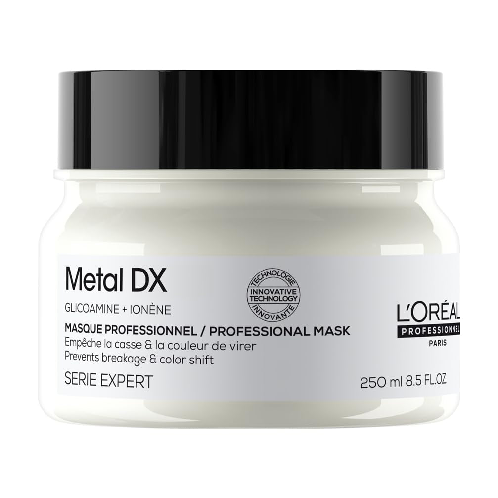 L'Oréal Professionnel Pro barvené vlasy, Zářivé barvy a lesk, řada Expert, Metal DX Maska na vlasy Naty Shop Metal mask Dx