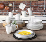 Seltmann Weiden - Lido Black Line - 36dílná sada nádobí - porcelán (včetně 6 hrnků na kávu)