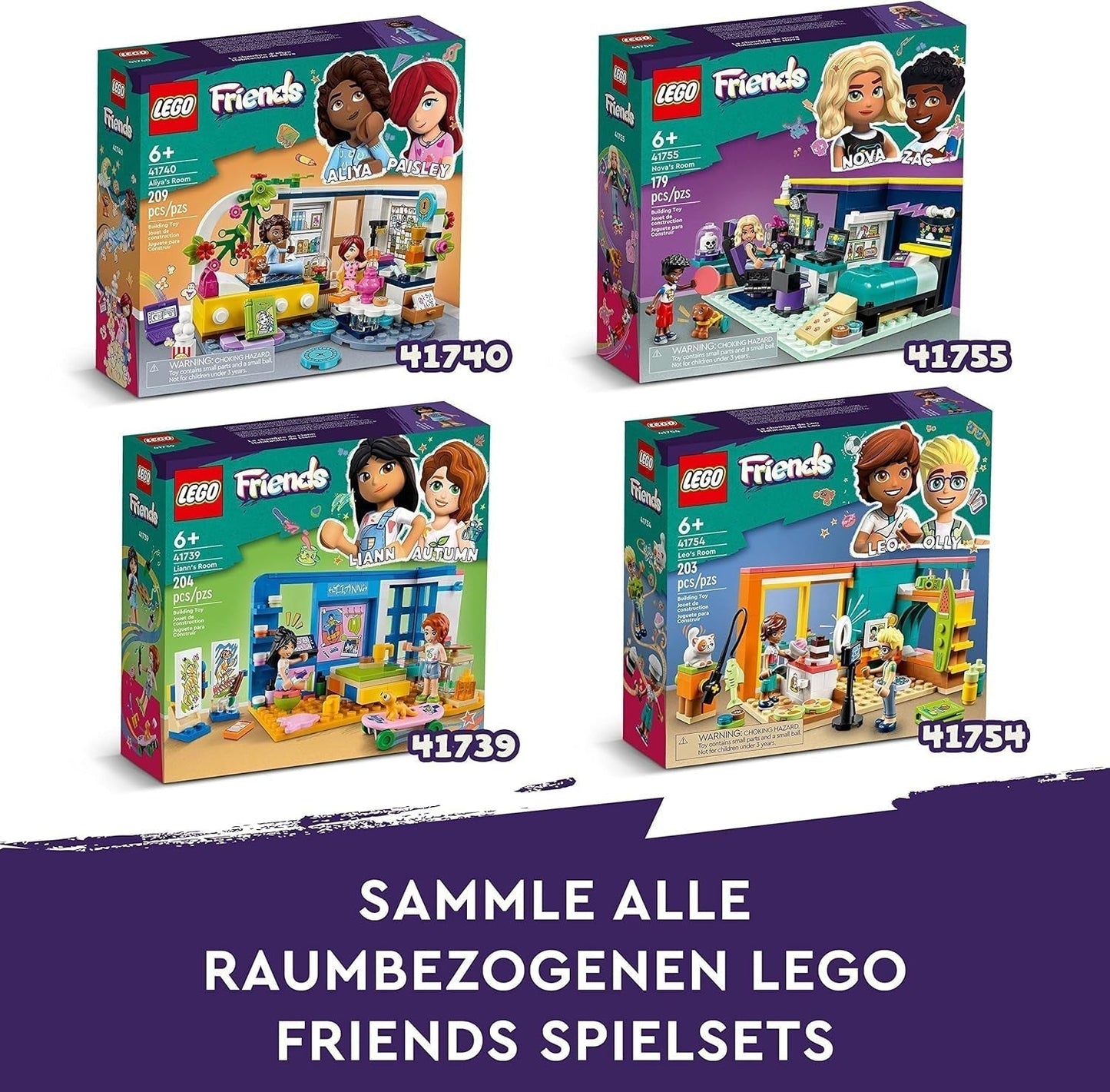 LEGO 41739 Friends Liannin pokoj, minihračka s výtvarným motivem, malý sbírkový dárek s Liann, podzimní mini panenky a domácí mazlíčci Stavebnice řady 2023 Besuche den LEGO-Store